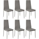 Lot de 6 chaise cuisine, chaise de salle � manger, dossier haut de la cuisine, chaise de salle � manger ...