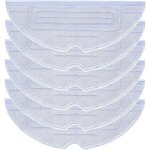 Lot de 6 chiffons de nettoyage en microfibre pour aspirateur robot s8 + / s8 pro / g20