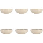 Lot de 6 coupelles 16cm en gr�s, ambre
