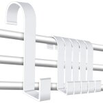 Lot de 6 crochets pour porte - serviettes radiateur blanc crochet s crochet multi - usage pour salle ...