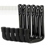 Lot de 6 crochets de rangement pour �chelle de garage de 17 cm, support mural robuste pour chaises pli�es, ...