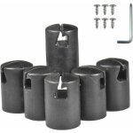 Lot de 6 embouts poteau trampoline, capuchon universel pour convient aux poteaux cl�ture trampoline 1, ...
