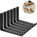 Lot de 6 equerre murale robustes de 5 mm d'�paisseur �chafaudage - support etagere murale - supports ...