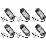 Lot de 6 feux de position lat�raux � led pour voiture, remorque, camping - car, caravane, v�lo, moteur ...