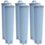 Lot de 6 filtres � eau bleus jura clearyl claris pour machines � caf�
