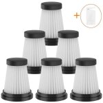 Lot de 6 filtres hepa de rechange pour aspirateur sans fil pour moosoo k12 k12 pro k13, pour genius invictus ...