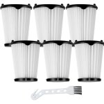 Lot de 6 filtres hepa de rechange el65522 pour aspirateur b�ton electrolux ergorapido ehvs2510aw / vs3510ar ...