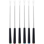 Lot de 6 fourchettes � fondue au fromage, couverts � fondue en acier inoxydable, au fromage avec poign�e ...