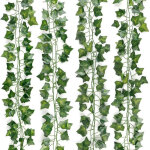 Lot de 6 guirlandes de lierre artificiel, 2, 1 m, 72 feuilles ? d�coration de jardin et int�rieur, protection ...
