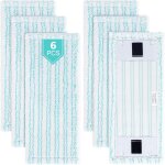Lot de 6 housses de rechange pour balai leifheit clean twist m ergo micro duo / power clean m, pour tous ...