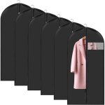 Lot de 6housse � v�tements anti - poussi�re protection 60 x 120 cm, housse vetement � suspendre pour ...