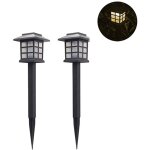 Lot de 6 lampes solaires de paysage pour pelouse, patio, jardin, extérieur, spot led Lot de 6 lampes solaires de paysage pour pelouse, patio, jardin, extérieur, spot led