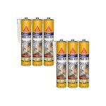 Sika ? lot de 6 mastics colles 300ml ? mastic - colle polyur�thane purform ? haute adh�rence et �lasticit� ...
