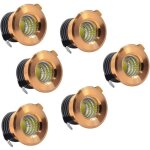 Lot de 6 mini spots encastrables au plafond led noirs mini spot led pour plafonnier d'armoire, 3 w, blanc ...