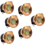 Lot de 6 mini spots encastrables au plafond led noirs mini spot led pour plafonnier d'armoire, 3 w, blanc ...