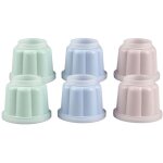 Lot de 6 moules  flans avec couvercle 6, 3 x 7, 5 cm dr. oetker rtro