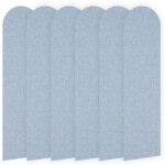 Lot de 6 panneaux muraux 3d 60 x 15 cm - rev�tement mural en mousse xpe - panneaux de rev�tement autocollants ...