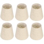Lot de 6 petits abat - jours à clipser pour ampoules candélabres, abat - jour en tissu pour lampe de ... Lot de 6 petits abat - jours à clipser pour ampoules candélabres, abat - jour en tissu pour lampe de ...