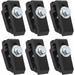 Lot de 6 pinces de montage voiture, haute r�sistance aluminium, pour lits camion, toit tente, rack v�lo, ...