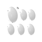 Lot de 6 plafonniers led extrieurs avec dtecteur 24w ip65 anti - vandale hublot extrieur plafonnier ...