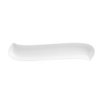 Lot de 6 plats rectangulaires vague 37cm blanc Lot de 6 plats rectangulaires vague 37cm blanc