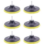 Lot de 6 plateaux de pon�age 100mm disques abrasifs assiette de pon�age avec filetage m14 fermeture auto ...