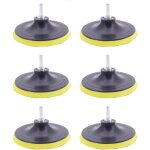 Lot de 6 plateaux de pon�age 100mm disques abrasifs assiette de pon�age avec filetage m14 fermeture auto ...