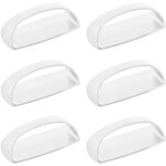Lot de 6 poign�es de placard autocollantes instantan�es pour tiroirs et portes coulissantes, sans per�age, ...