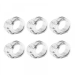 Lot de 6 protections de poign�e de porte en pvc, anti - collision, transparentes, pour prot�ger les murs, ...