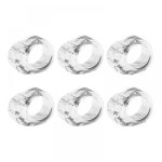 Lot de 6 protections de poign�e de porte en pvc, anti - collision, transparentes, pour prot�ger les murs, ...