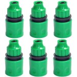 Lot de 6 raccords de tuyau d'irrigation en plastique - adaptateur de tuyau d'arrosage - accessoire pour ...