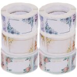 Lot de 6 rouleaux d'tiquettes autocollantes de rangement de cuisine, autocollants dcoratifs pour bouteilles, ...