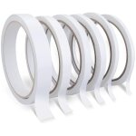 Lot de 6 rouleaux de ruban adh�sif double face pour loisirs cr�atifs, ruban adh�sif multi - tailles pour ...