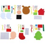 Lot de 6 sacs de noël faits à la main pour enfants Lot de 6 sacs de noël faits à la main pour enfants