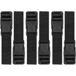 Lot de 6 sangles de bagages en nylon avec boucle à dégagement rapide, sangles utilitaires pour voyage, ... Lot de 6 sangles de bagages en nylon avec boucle à dégagement rapide, sangles utilitaires pour voyage, ...