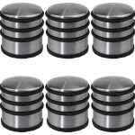 Lot de 6 stop - portes / bloc porte - solide & pratique - m�tal