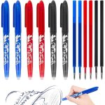 Lot de 6 stylos � bille effa�ables � encre gel effa�able 0, 5 mm avec 6 mines interchangeables pour fourniture ...