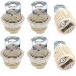 Lot de 6 supports de lampe g9 avec support, douille halog�ne g9 filet�e en c�ramique?dolaso