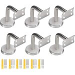 Lot de 6 supports de main courante en acier inoxydable, supports de main courante incurvés pour rails ... Lot de 6 supports de main courante en acier inoxydable, supports de main courante incurvés pour rails ...