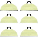 Lot de 6 tampons de rechange pour balai vapeur shark rv2410 2610wd 2610wa / wfus sweeper robot - lavables ...