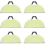 Lot de 6 tampons de rechange pour balai vapeur shark rv2410 2610wd 2610wa / wfus sweeper robot - lavables ...
