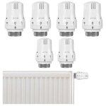 Lot de 6 t�tes thermostatiques intelligentes pour radiateur protection contre le gel capteur de liquide ...