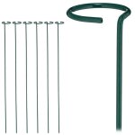 Lot de 6 tuteurs pour plantes vert fonce Lot de 6 tuteurs pour plantes vert fonce
