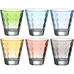Lot de 6 verres color�s 215ml leonardo multicolore
