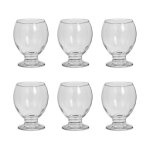 Lot de 6 verres � vin  enric  28cl transparent