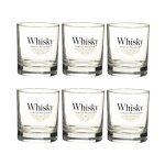 Lot de 6 verres  whisky  blend  30cl transparent