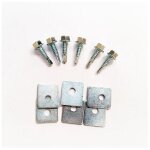 Lot de 6 vis autoforeuses m10 avec cardelles