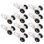 Lot de 6 x 10 rails à rideaux coulissants, crochets de support de plafond, 2 - 30 mm, 6 pièces Lot de 6 x 10 rails à rideaux coulissants, crochets de support de plafond, 2 - 30 mm, 6 pièces