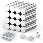 Lot de 60 aimants n�odyme, mini aimants 6 mm x 3 mm pour loisirs cr�atifs, tableaux, bureau, maison, ...