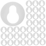 Lot de 60 crochets en plastique pour suspension de tableaux cintres pour cadres photo supports de suspension ...